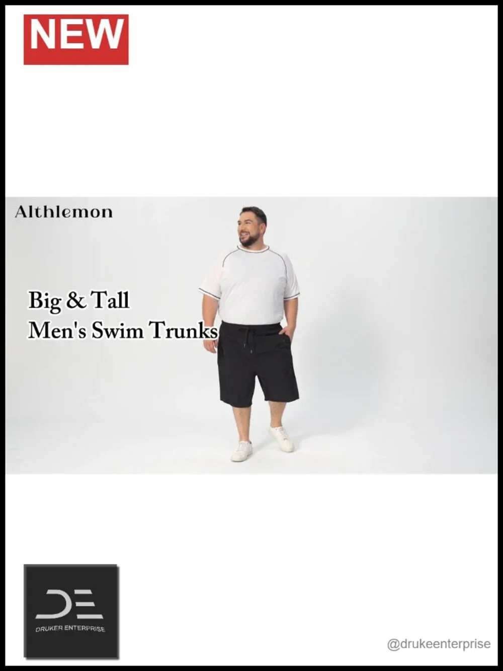 Big & Tall Men's Quick-Dry Mesh Liner Swim Trunks Board Shorts Plus Size